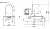 Caffini - Pompe à membrane Libellula Lib 1-2 avec moteur électrique sur châssis