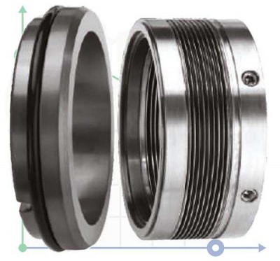 Ущільнення з металевим сильфоном R-MFL85N 60, CAR/SIC, VITON, 316, G9