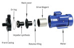 Chemical pump with magnetic coupling MD-F-258-SAE5, GFRPP, 100L/min, 13,2m, 380V (the product is out of production)