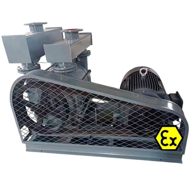 Pompa próżniowa 2BE1-152 z silnikiem EX 18,5 kW, 3 fazy, 380 V, 50 Hz, połączenie pasowe, AISI 304