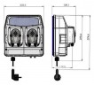 Dosing and control station for pools eTwin PDP 0301 pH-pH