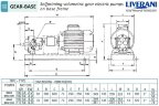Pompa zębata do oleju napędowego LIVERANI GEAR BASE 150-G/M TF 4 kW, 1400 obr./min, 380 V