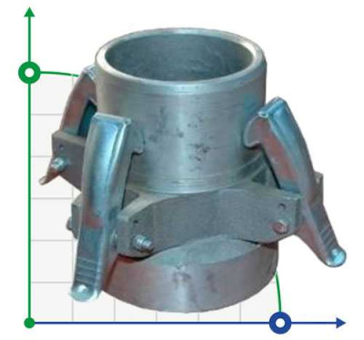 Raccord rapide mâle - Ø90 pour système d'arrosage écrou 3 po (NPT)