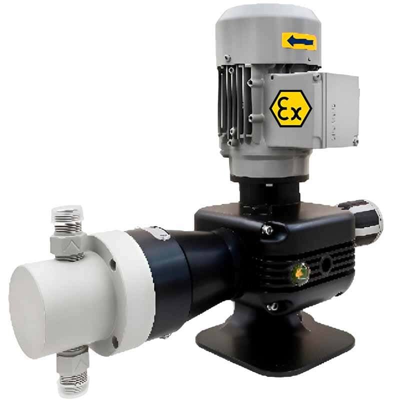 Плунжерный моторный дозирующий насос EMEC серии PRIUS P 50 Hz ATEX 3G/3D (взрывозащищенный) 5-320 л/ч, 10 бар