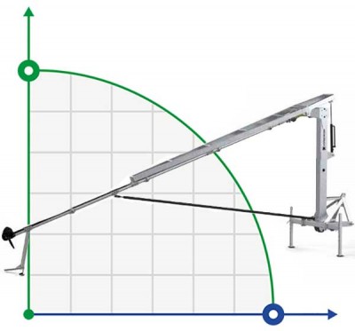 Veneroni MFN 4/540, malaxeur tracteur 8m avec colonne