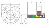 Уплотнение картриджное R-ZF 90, SIC/SIC, VITON, 304