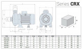 Edelstahlpumpe CRX EBARA DWO 150 M, 1,1 kW, 33 m3/h, 9,8m, 220V/M, AISI 304 mit offenem Laufrad