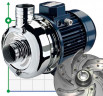 Edelstahlpumpe CRX EBARA DWO 150 M, 1,1 kW, 33 m3/h, 9,8m, 220V/M, AISI 304 mit offenem Laufrad
