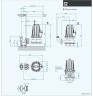 Drainage-Tauchpumpe Dreno G2 GT-EX 50/2/173 C. 185 mit Schneidsystem