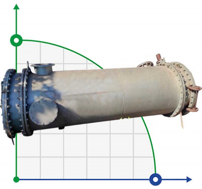 Спиральный теплообменник подогрева бражки 63 м2