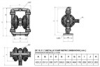 Мембранный пневматический насос DP 15 SC/T-V