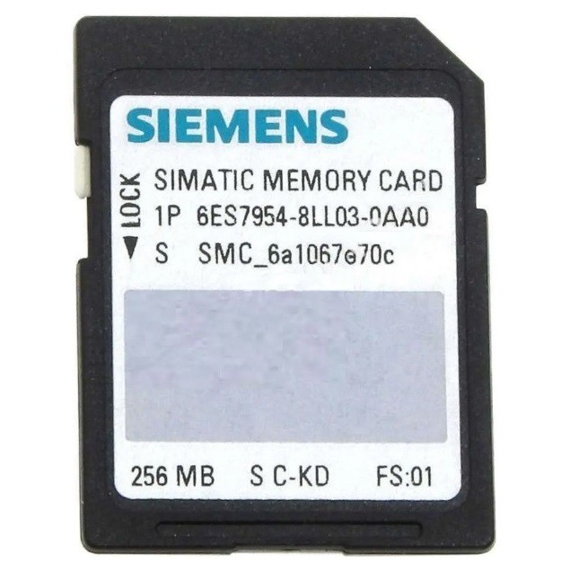 6ES7954-8LL03-0AA0 S7-1200 Carte mémoire 256MB