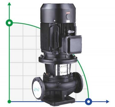 Vertical centrifugal pump LPP32-21-1.5/2, 380V 1.5 kw Hmax 26m Qmax 433l/min Leo3.0