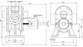 Bomba de engranajes para pintura Kupar KHP 2 1/2 pulgadas-B, Bronce, 3,5-35 m3/h