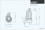 Submersible pump Dreno ALPHA V4 T with Vortex impeller