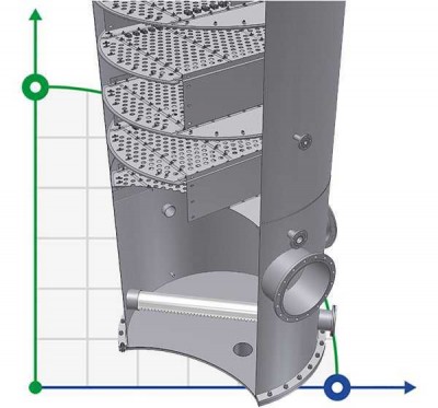 Тарілка клапанна колони EDV® (ADV®) 1600 мм ректифікації спирту