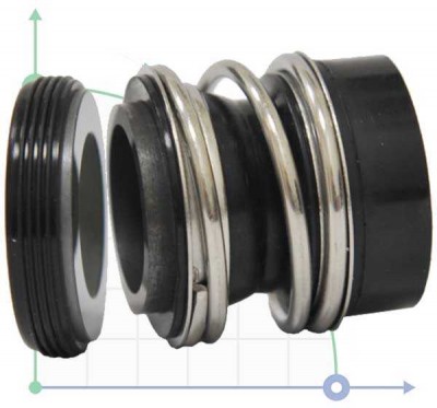 Uszczelnienie pompy R-MG12 48, SIC/SIC, NBR, 304, G60