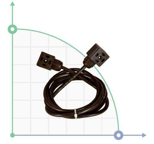 Câble 4 pôles avec connecteur EC pour système hydroponique