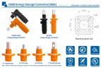JC-CN08-W-03, 150 A, 1500 V CC, conector de batería de 35 mm² de sección transversal, negro