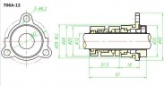 Уплотнение картриджного типа R-706A 12, SIC/SIC, VITON, 304