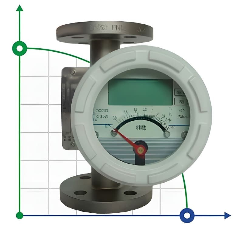 DN25 Stainless steel flow meter rotameter LZ PN16 (liquid Alcohol mixture C2H5OH 92%), 16...160 l/h, 4-20mA, Ex