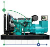 Przemysłowy generator diesla XHYV-160GF z ATS, silnik Volvo 200kVA, 160kW, 380V/50HZ typ otwarty
