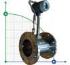 DN150 Prozessdampfmessung, Edelstahl-Wirbel-Durchflussmesser LUGB-D PN16 RF DIN-Flansch, 1,4-14 t/h, <1,6 MPa, <250°C, 4-20mA, ExdIIT6
