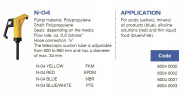 Ручной бочковой насос для пищевых продуктов FLUIMAC NEPTUNE N-04, PP, PTE