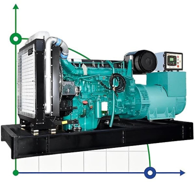 Промышленный дизельный генератор XHYV-200GF с ATS, двигатель Volvo 250kVA, 200kW, 380V/50HZ открытого типа