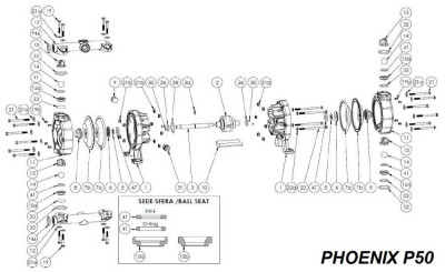 Прокладка верхняя, PTFE, PHOENIX P50