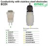 Czujnik przewodności z elektrodami ze stali nierdzewnej serii EMEC ECDI