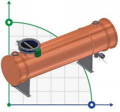 Water section of the brew column F=25 m2