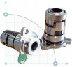 Уплотнение картриджного типа R-706A 22, SIC/SIC, VITON, 304
