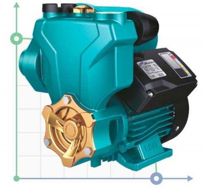 Станція 0.6кВт Hmax 50м Qmax 43л/хв (вихровий насос) 1л + рег тиску leo3.0