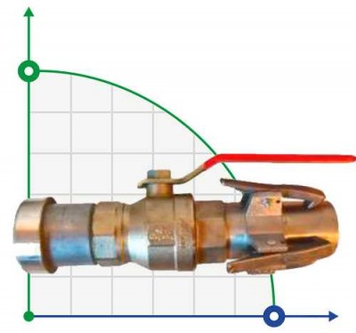 3 дюймаа- 90 мм линейный клапан (металл PN10)