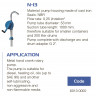FLUIMAC NEPTUNE N-13 manual barrel pump, Cast Iron, NBR