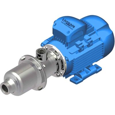 Pompa śrubowa do pompowania cieczy lepkich z wtrąceniami stałymi LIVERANI MO-I 25 MF 0,25 kW, 1400 obr./min, 220 V, stal nierdzewna