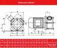 Насос для перекачування фруктового пюре AlphaDynamic AD50. 1 CC імпеллерний моноблочний (без двигуна)