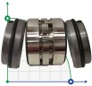 Двойное торцевое уплотнение R-M010D 48, CAR/SIC/CAR/SIC, EPDM, 304