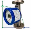 DN25 Flow meter rotameter stainless steel KLZZ PN16 (water), 400-4000 l/h, 4-20mA, Ex