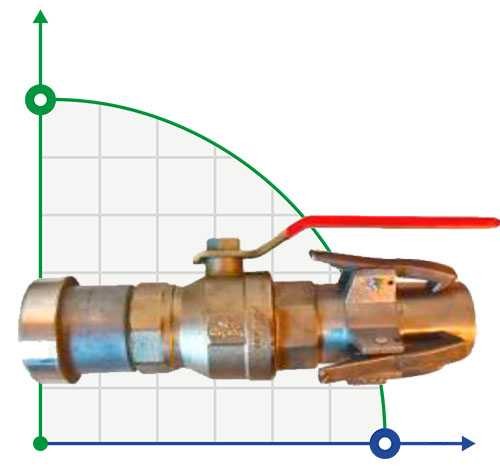Válvula en línea de 4" - 110 mm (metal PN10)