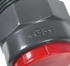 Vanne d'injection de réactif 1 pouce PVC, pour pompes doseuses jusqu'à 1000 l/h