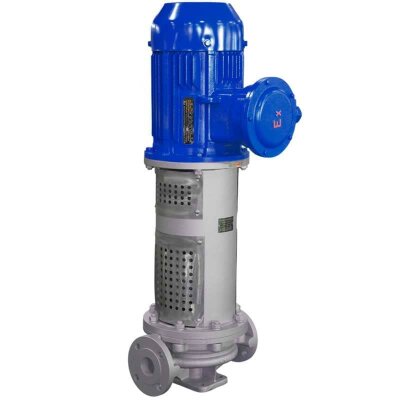 Bomba vertical de aceite caliente 350°C LQLRY65-65-210/2-CEX, 25 m3/h, 50 m, 7,5 kW, 2900 rpm, Ex