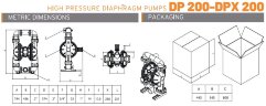 DP 200 AL/SN - wysokociśnieniowa pneumatyczna pompa membranowa DiaPump