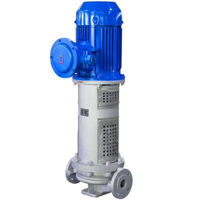 Bomba vertical de aceite caliente 350°C LQLRY65-65-260/2-CEX, 25 m3/h, 80 m, 15 kW, 2900 rpm, Ex