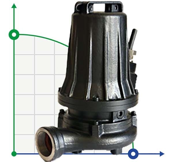 Drainage-Tauchpumpe Dreno HM H2-EX 50/2/125 500 C. mit Zweikanal-Laufrad