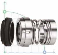 Уплотнение механическое R-JB103 100, SIC/CAR, VITON, 304, T5С