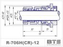 Механическое картриджное уплотнение насоса Grundfos R-706H(CR) 12, SIC/SIC, EPDM, 304