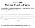 Membrana ceramiczna 30-19-4-1200-0,1 μm