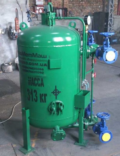 Salt solvent s-0,4-0,7 without pipe front and shut-off valves